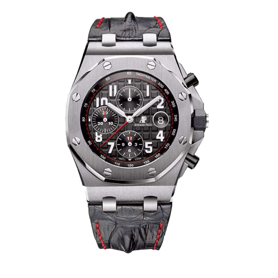 Audemars Piguet Chrono Gray Dial Replica Watch by ReplicaWatches Co - luxury chronograph design with a sophisticated gray dial.